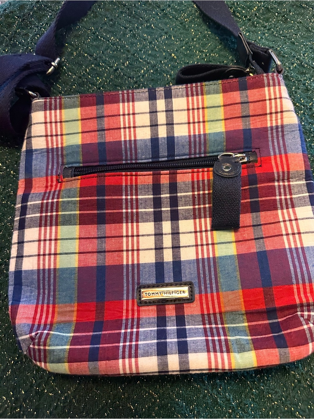 Tommy Hilfiger Multicolor Plaid Crossbody Bag
